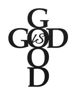 God Is Good Metal Sign Decor