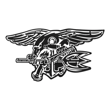 Navy Seal Trident Logo Metal Art