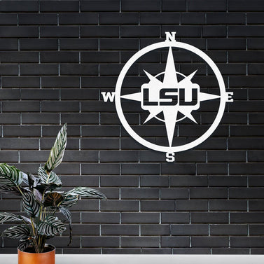 LSU Nautical Compass Metal Wall Decor | Merica Metal Worx
