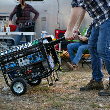 5,500 Watt Dual Fuel Portable HX Generator w/ CO Alert