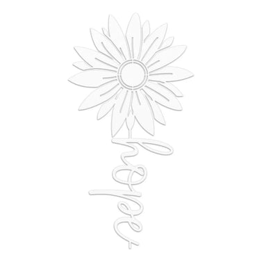 Hope Sunflower Metal Sign Home Decor