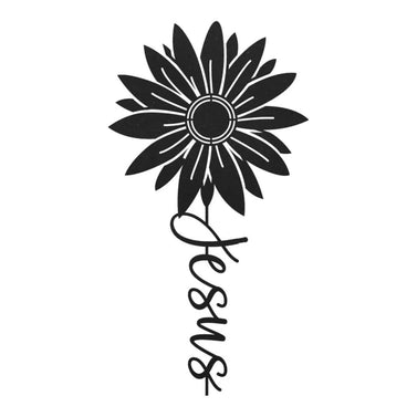 Jesus Sunflower Metal Sign Home Decor