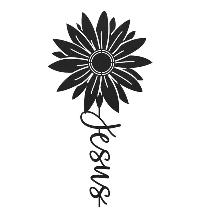 Jesus Sunflower Metal Sign Home Decor