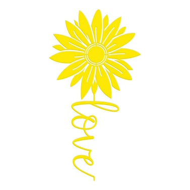 Love Sunflower Metal Sign Home Decor