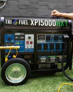 DuroMax XP15000HXT 15,000 Watt Electric Start Tri-Fuel Portable Generator