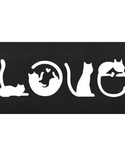 Cat Love Metal Sign Wall Art