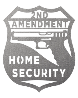 Home Security Metal Sign