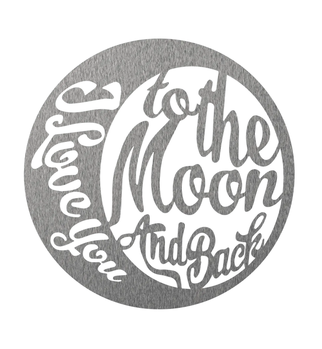 Targa In Metallo I Love You To The Moon And Back Regalo Di Targa In Metallo I Love You To The Moon And Back Regalo Di
