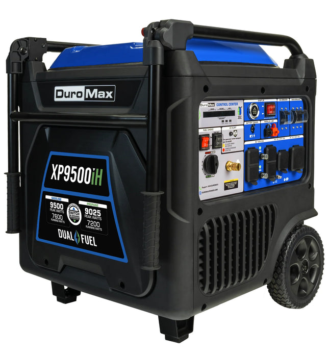 9,500 Watt Portable Dual Fuel Inverter Generator w/ CO Alert