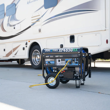 4,850 Watt Dual Fuel Portable HX Generator w/ CO Alert