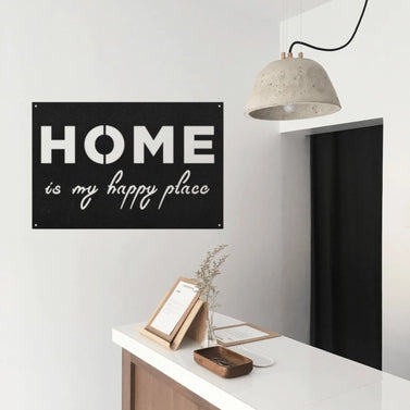 Home Is My Happy Place Metal Sign Home Decor