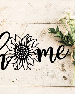 Home Sunflower Decor Metal Sign