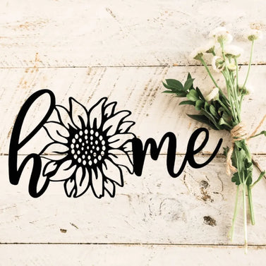 Home Sunflower Decor Metal Sign