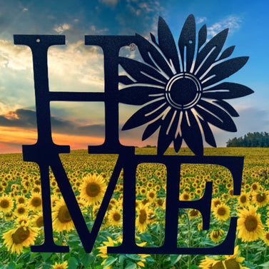 Home Sunflower Metal Signs