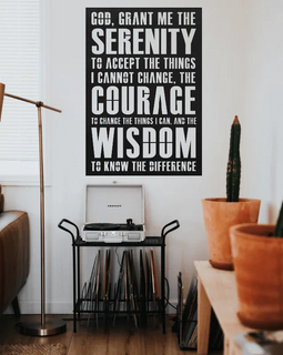 Serenity Prayer Faith Home Metal Decor