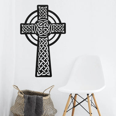 Celtic Cross Metal Sign Decor