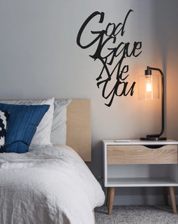 God Gave Me You Metal Sign Decor