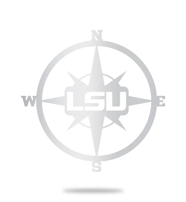 Lsu Compass LSU Nautical Compass Metal Wall Decor Merica Metal Worx