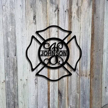 Fireman's Firefighter Shield / Maltese Cross | Merica Metal Worx