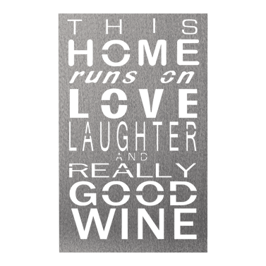 Home Love & Wine Sign