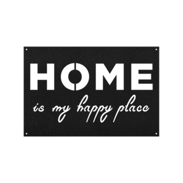Home Is My Happy Place Metal Sign Home Decor