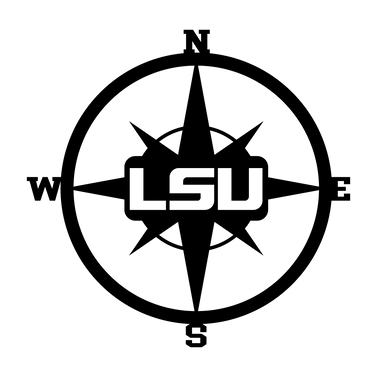 LSU Nautical Compass Metal Wall Decor