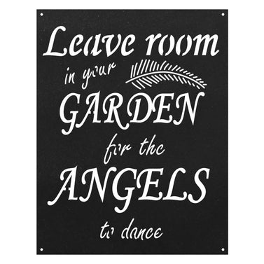 Garden of Angels Metal Sign Home Decor