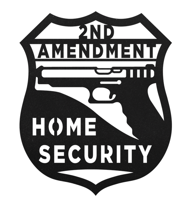 Home Security Metal Sign