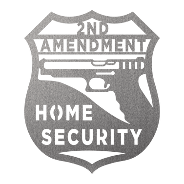 Home Security Metal Sign