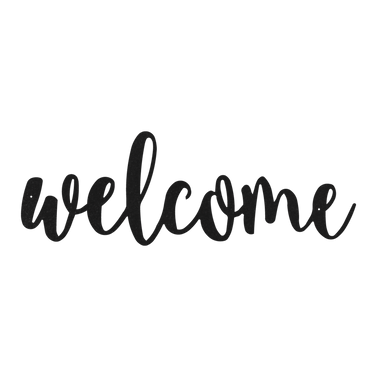 Welcome Metal Sign Home Decor