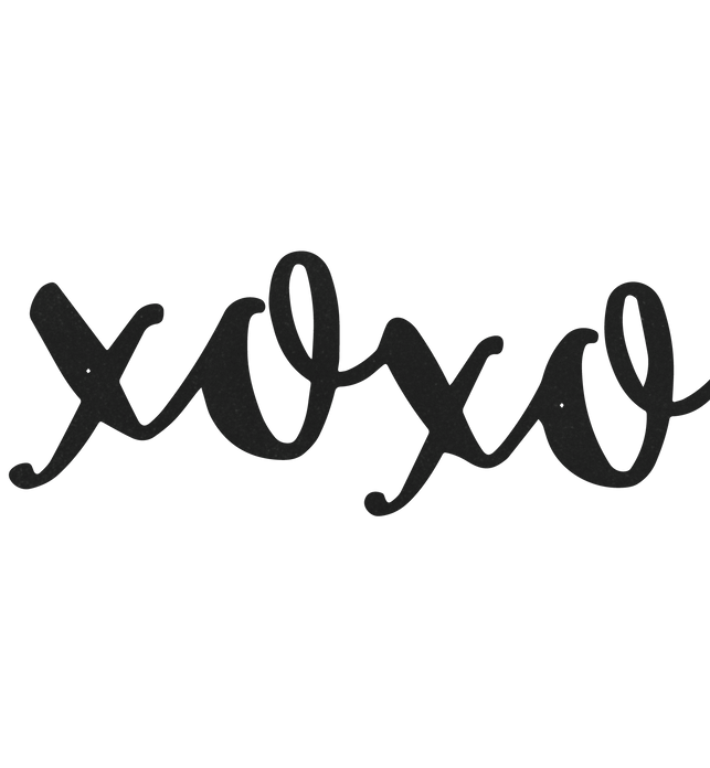 XOXO Metal Sign Home Decor