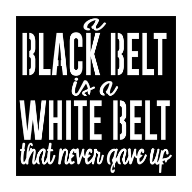 White to Black Belt Struggle Home Decor | Merica Metal Worx