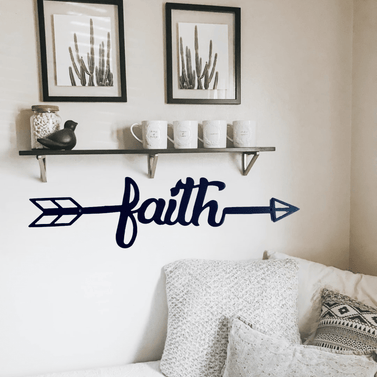 Faith Metal Arrow Home Decor
