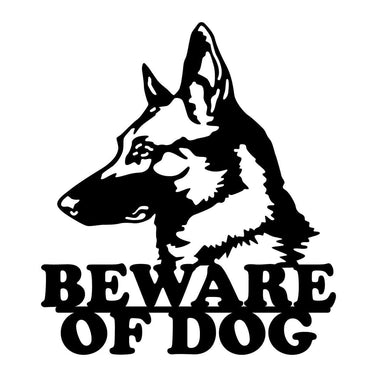Beware of Dog Metal Sign