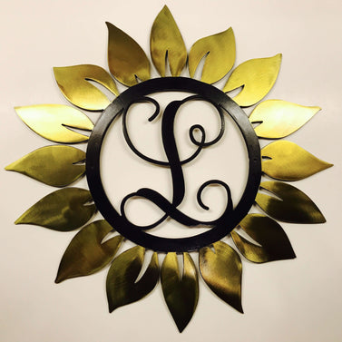 Sunflower Monogram