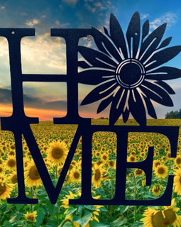 Home Sunflower Metal Signs