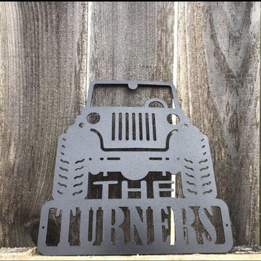 Jeep Personalized Custom Metal Monogram | Merica Metal