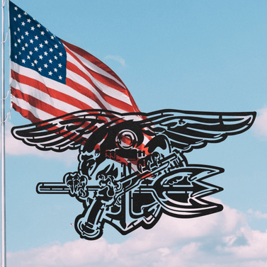 Navy Seal Trident Logo Metal Art